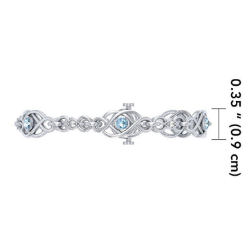 Celtic Knots Silver Bracelet TBG097 - Jewelry